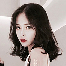 成人娃娃裝扮假髮 ‧ 大波浪捲髮 中分 - 中長髮 / 黑色