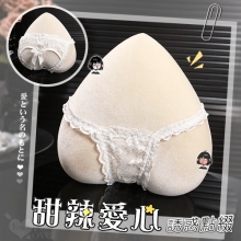 甜辣愛心露臀蕾絲褲｜細緻滾邊 × 蝴蝶結誘惑點綴﹝白﹞